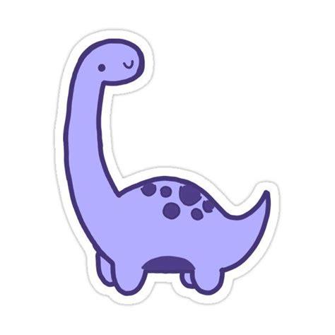 Purple Dino Sticker For Sale By Kayleedacosta5 Coloring Stickers