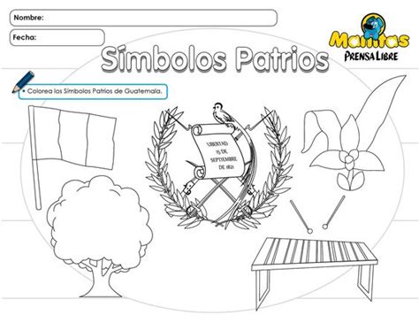 Simbolos Patrios Para Colorear Buscar Con Google Simbolos Patrios