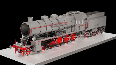 Steam Locomotive Free 3d Model 3ds Max Sldprt Free3d