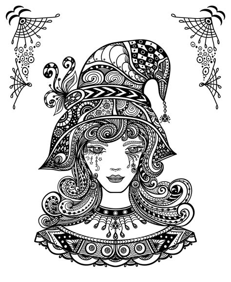 Entrelosmedanos Halloween Coloring Pages For Adults