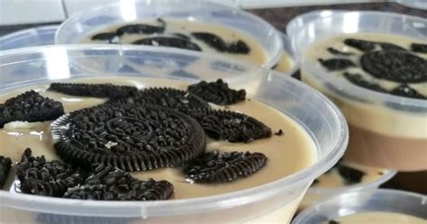 Camilan sempurna untuk menemani saat bercengkerama. Resep dan Cara membuat puding Orea sederhana - Sarjana Resep