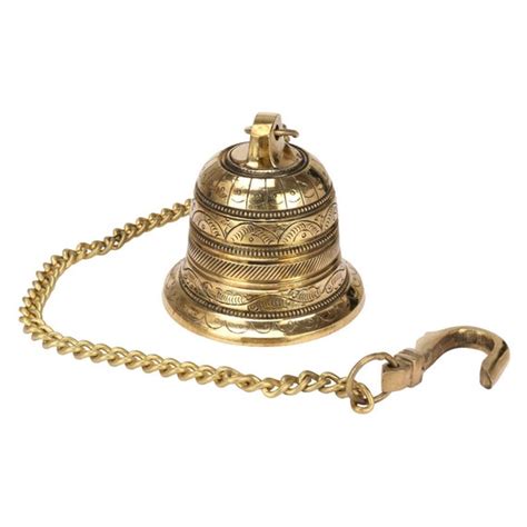 Vintage Brass Temple Bell Brass Bell Hanging For Pooja Room Etsy