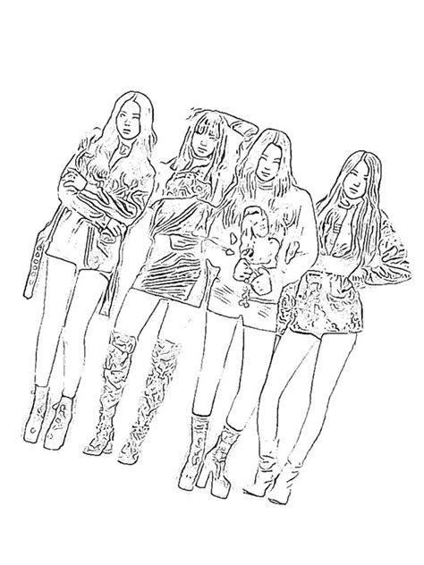 Dibujos De Blackpink Para Colorear Para Colorear Pintar E Imprimir