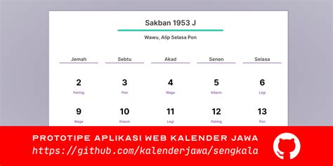 Kalender Jawa · Github Topics · Github