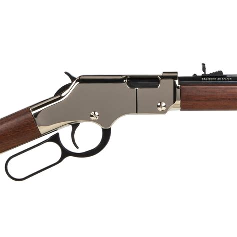 Henry Golden Boy Silver Compact Bluednickel Plated Lever Action Rifle