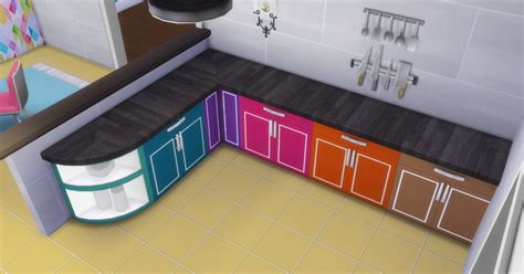 My Sims 4 Blog Cool Kitchen Stuff Counters In 44 Recolors By Fallenstar119