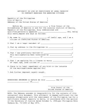 Sample Affidavit Form In The Philippines Fill Out And Sign Printable