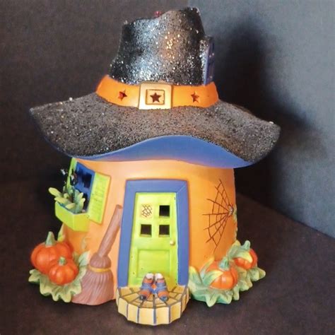 Partylite Holiday Partylite Halloween Pumpkin Witch House Candle