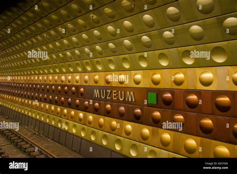 Muzeum Metro Station Prague Czech Republic Stock Photo Alamy
