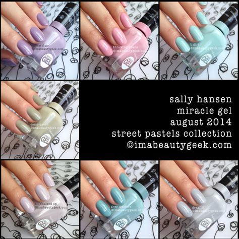 Sally Hansen Miracle Gel Review Color Collection Swatches Beautygeeks