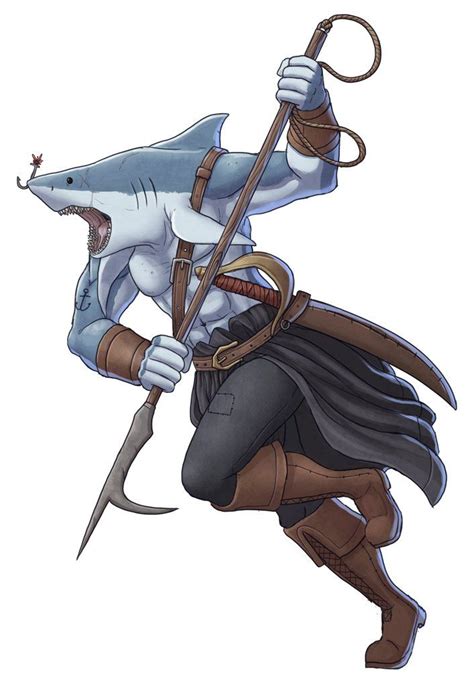 Brett Neufeld On Twitter Shark Fantasy Character Design Shark Man