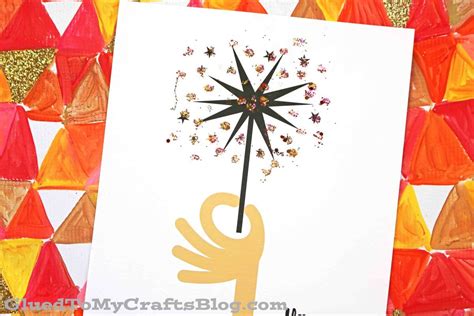 New Years Paper Firework Sparkler Craft For Kids New Year Kids