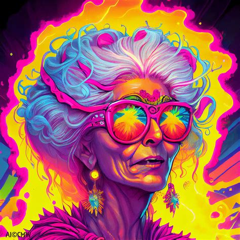 Psychedelic Woman Digital Art By Carolyn May Wright Fine Art America