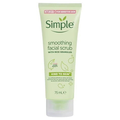 Simple Kind To Skin Facial Scrub Smoothing 75ml My Beauty Spot