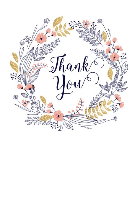 I originally designed these printable thank you tags as an easy way to add a thank you card to a gift. Ever Thankful - Thank You Card Template (Free) | Greetings ...