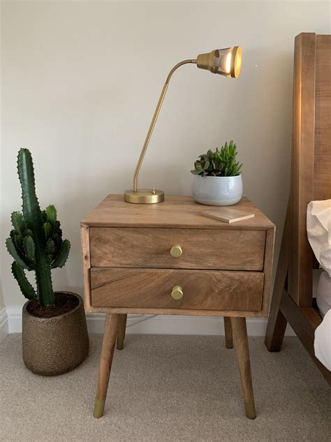 Mid Century Boho Bedside Table Boho Bedside Table Bedside Table