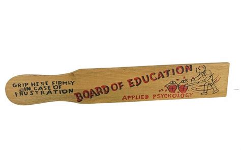 Teacher Paddle Vtg Wood 15 Principal Board Education Etsy