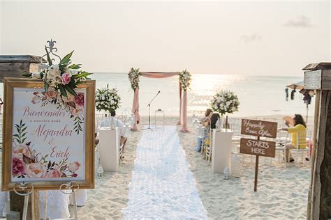a gorgeous sunset beach wedding in roatan bay island destination wedding details