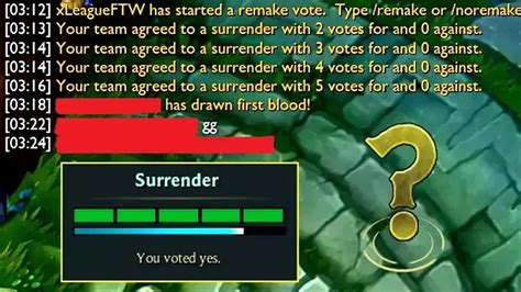 How To Surrender In League Of Legends