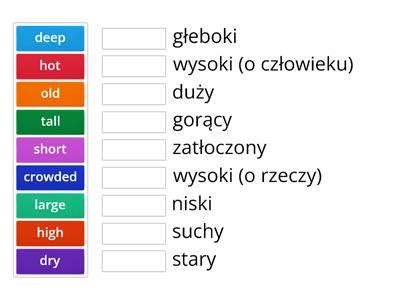 Przymiotniki adjectives superlatives Materiały dydaktyczne