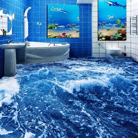 Wer ist mutig genug und traut sich, eine 3d tapete zu tapezieren? High Quality Custom 3D Floor Wallpaper Bedroom Living Room ...
