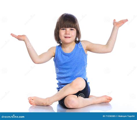 Boy Practice Yoga Stock Image Image Of Baby Isolated 71230385