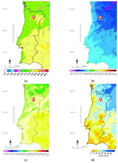 A Köppen Geiger Climate Classification For Portugal Bc Average