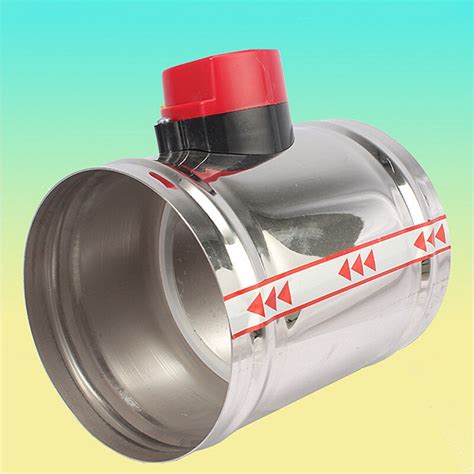 80100125150200mm Stainless Steel Electric Air Duct Damper Valve