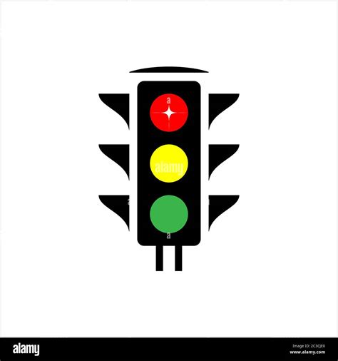 Traffic Light Icon Traffic Control Light Vector Art Illustration Stock