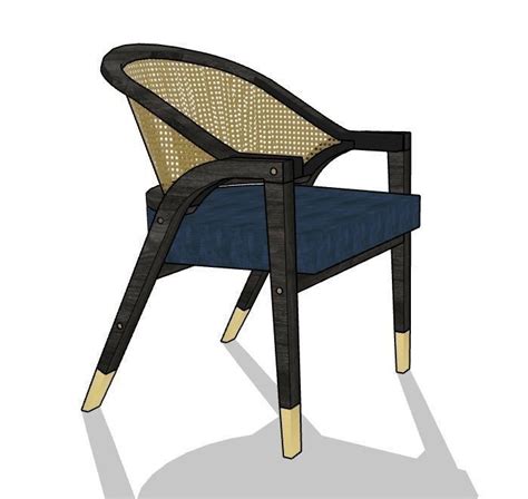 Edward Wormley Dining Chair 3d Cgtrader