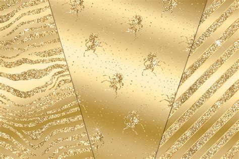 Sparkling Gold Digital Paper By Digital Curio Thehungryjpeg