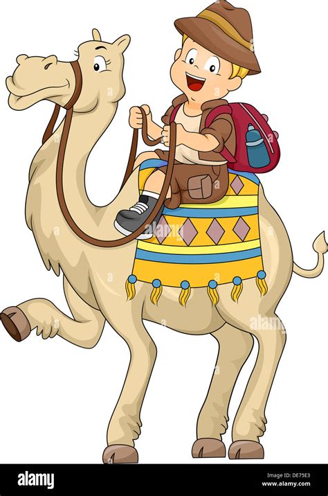 Boy Camel Cartoon Illustration Hi Res Stock Photography And Images Alamy