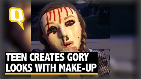 The Quint Girl Creates Gruesome Gory Looks Using Make Up YouTube