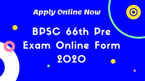 Bpsc Th Pre Exam Online Form For Posts Extended