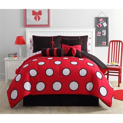 Vcny Home Sophie Polka Dot Bed In A Bag Comforter Set On Sale Overstock Minnie