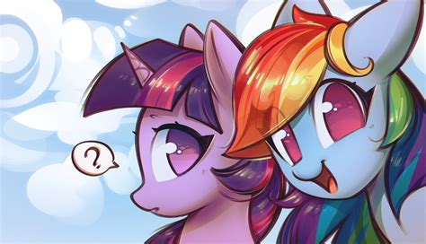 Rainbow Dash And Twilight Sparkle Drawn By Mirroredsea Bronibooru