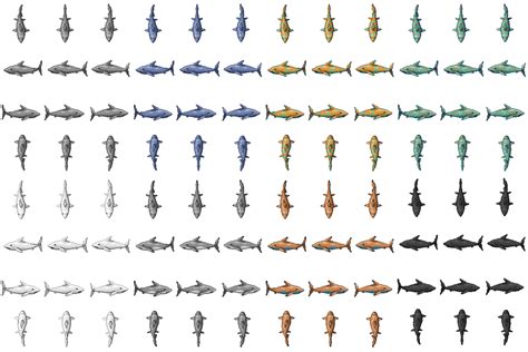 Sharks Sprite Rpg Tileset Free Curated Assets For Your