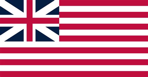 The Grand Union Flag Of The Us In The Proportion Of The Current Flag