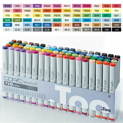 Copic Sketch A Colored Markers Set Of 72 Compra Online En Ebay