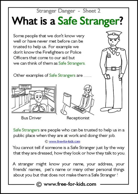 What Is A Safe Stranger Good Lessons For Kids For