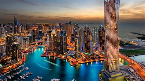 Free Download Hd Wallpaper 38402160 Dubai Uae Buildings Skyscrapers