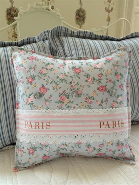 French Country Pillow Cover Shabby Chic Pillow Cover Paris Etsy