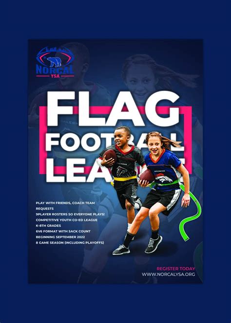 Entry 57 By Habibur5797 For Create Flyer For Youth Flag Football