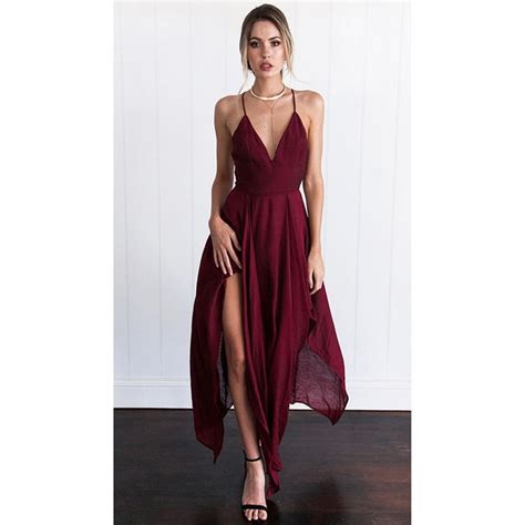 2018 Summer Women Dress Beautiful Red Dress Sexy V Neck Wrap Around