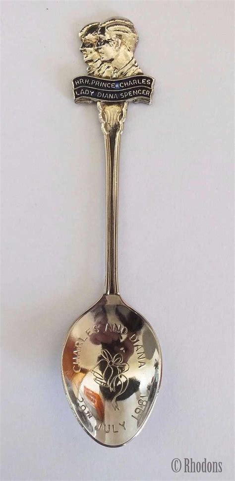 King Charles Princess Diana Lot Of 3 Small Collectible Souvenir Spoons Collectibles Memorabilia