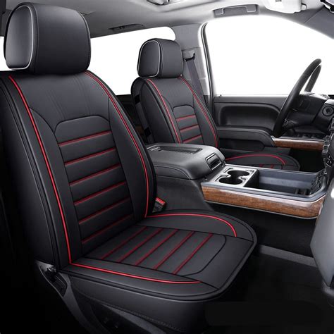 Buy Rideofrenzy Luxury Nappa Leather Car Seat Covers Silvarado Black