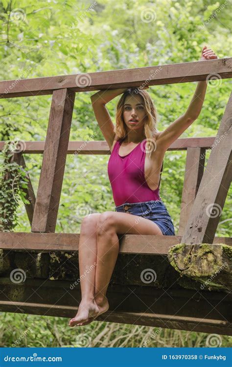 Blonde Travel Concept Blonde Woods Stock Photo Image Of Nature Blond