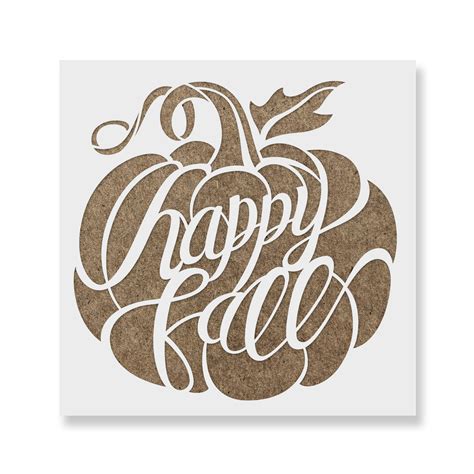 Happy Fall Pumpkin Sign Stencils Stencil Revolution