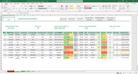 Inventory Spreadsheet Template For Excel