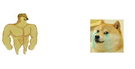 45 Buff Doge Sad Doge Meme